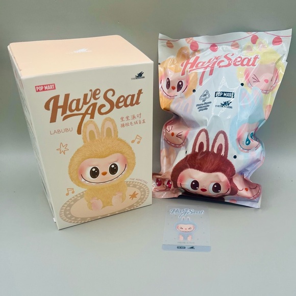 Authentic The Monsters Pop Mart LABUBU Have A Seat Series HEHE In Box NEW - Picture 2 of 8